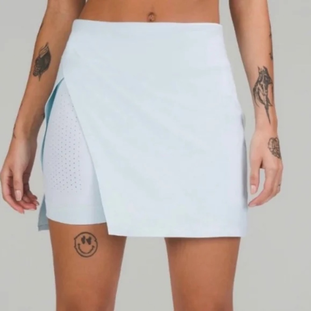 Lululemon Powder Blue Side Slit Skort size 14